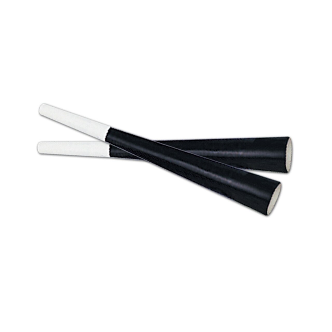 Beistle Club Pack of 100 Black and White New Year's Eve Foil Trumpet Horn Party Favors 9"
